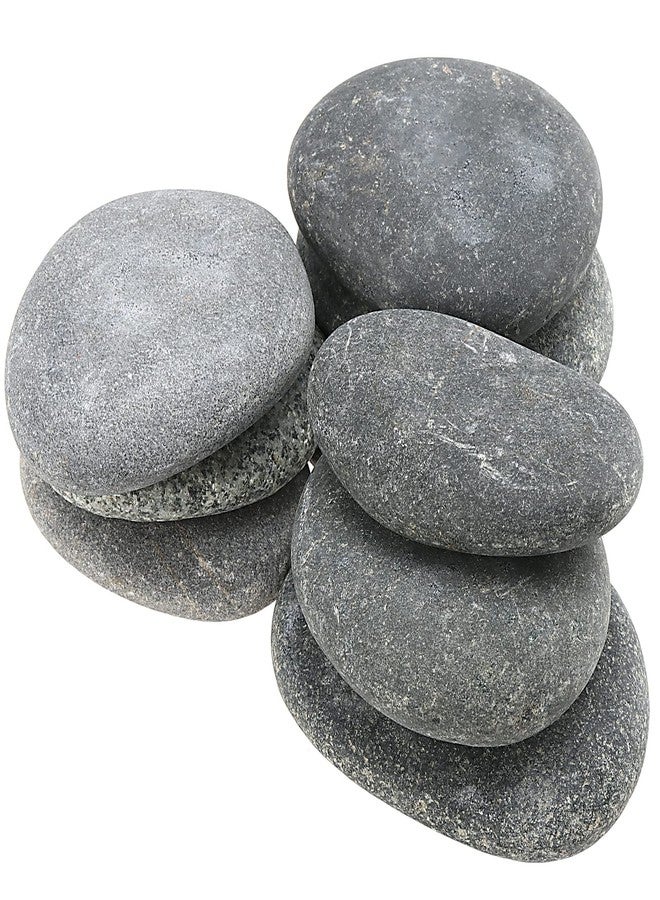 MUKLEI 60 PCS 2 Sizes River Rocks for Painting, 0.8-1.2 Inches, 2-3 Inches Flat Stones to Paint, Flat Rocks Smooth Painting Rocks Kindness Stones for DIY, Arts, Crafts, Family Time, Gray - Image 1