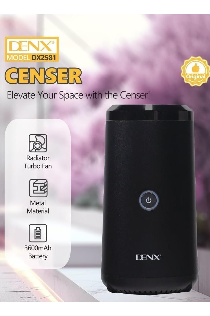 Denx A smart electronic incense burner suitable for all types of incense. Safe to use and portable. It can be used to vaporize clothes and various places, such as cars, homes, and offices. - Image 4