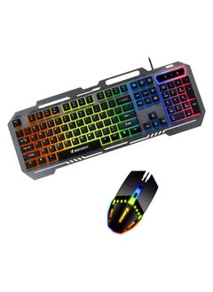 مجموعة لوحة مفاتيح وماوس للألعاب، RGB متعدد الإضاءة، sk500
