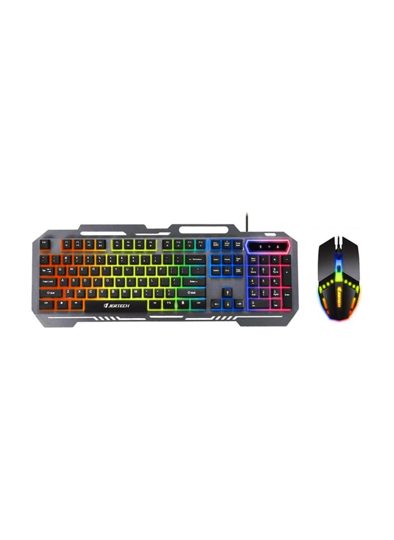 ماركة غير محددة - مجموعة لوحة مفاتيح وماوس للألعاب، RGB متعدد الإضاءة، sk500 - Image 1