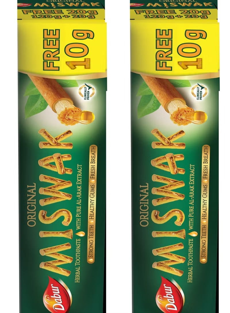 Dabur Miswak Orignal With Pure Al-arak Extract 60 g 2 pieces