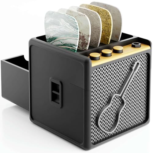 HOTCAN Guitar Pick Display Holder - Stylish Organizer for Music Enthusiasts and Musicians (Black) - Image 1
