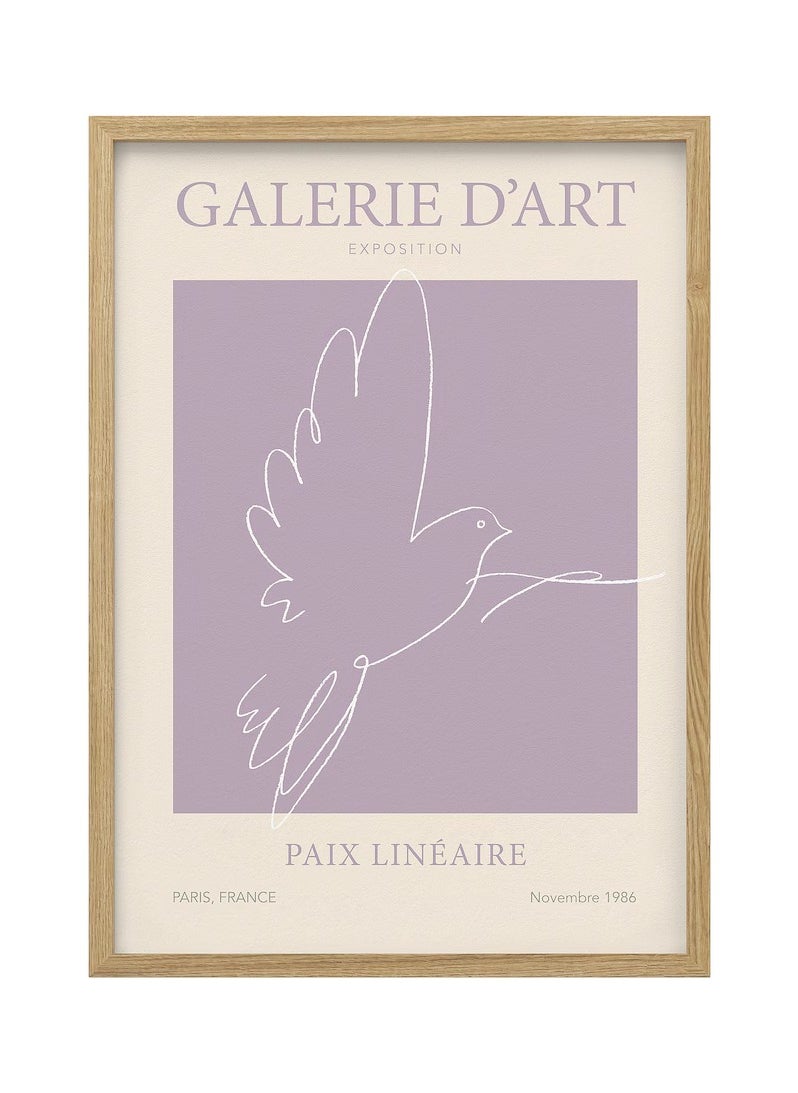 Generic - Frame with poster, Paix Lineaire, 50x70 cm - Image 1