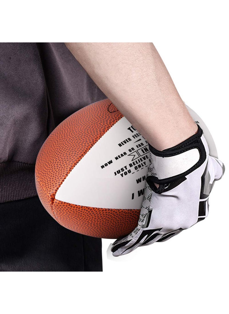 K KENON K KENON Personalized Rugby Ball for Son from Dad-Personalized Composite Leather American Rugby Ball, Outdoor Game Ball for Him, Birthday Christmas Graduation Gifts, Pack of 1 (for Son from Dad)  - Image 3