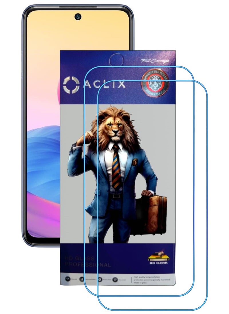 ACLIX 2 Pieces Antistatic ESD Dustproof Premium Quality High Definition Clear Tempered Glass Screen Protector Designed For Xiaomi Redmi Note 10 5G - Image 1