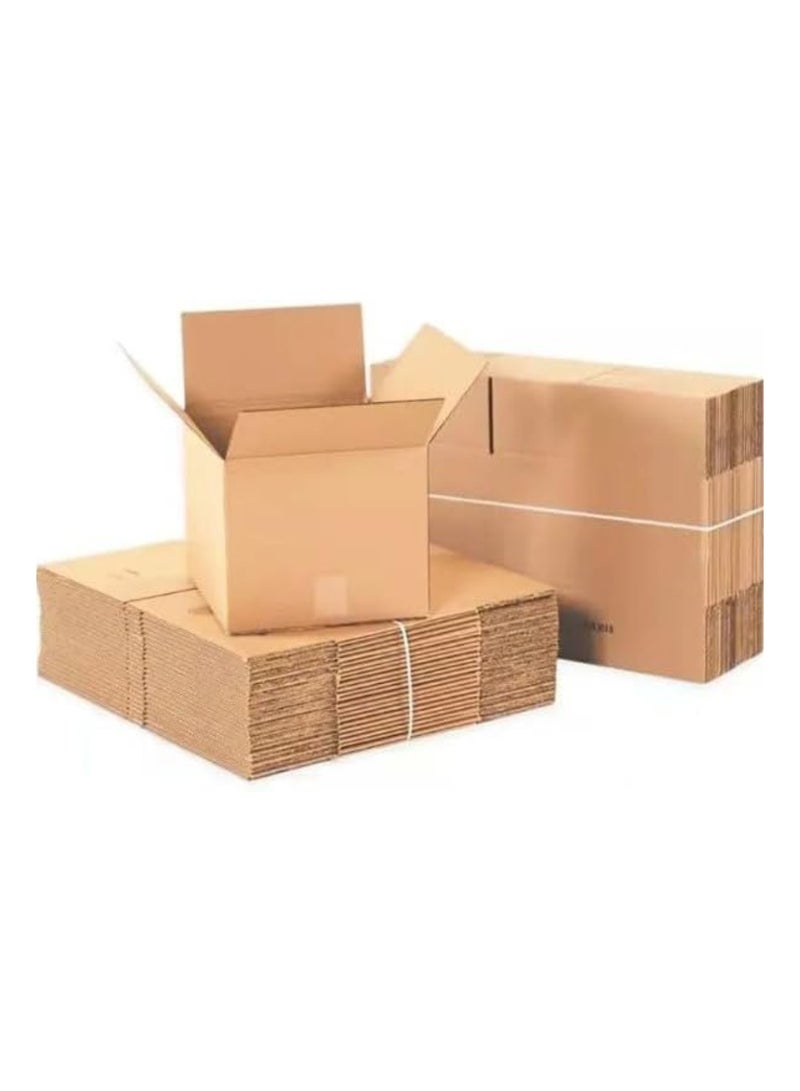 AMSUA Pack of 10 Brown Cardboard Moving Boxes 45x32x23cm, 3 Ply Corrugated Cartons, Recyclable Packaging Boxes for Shipping, Moving & Storage - Image 2