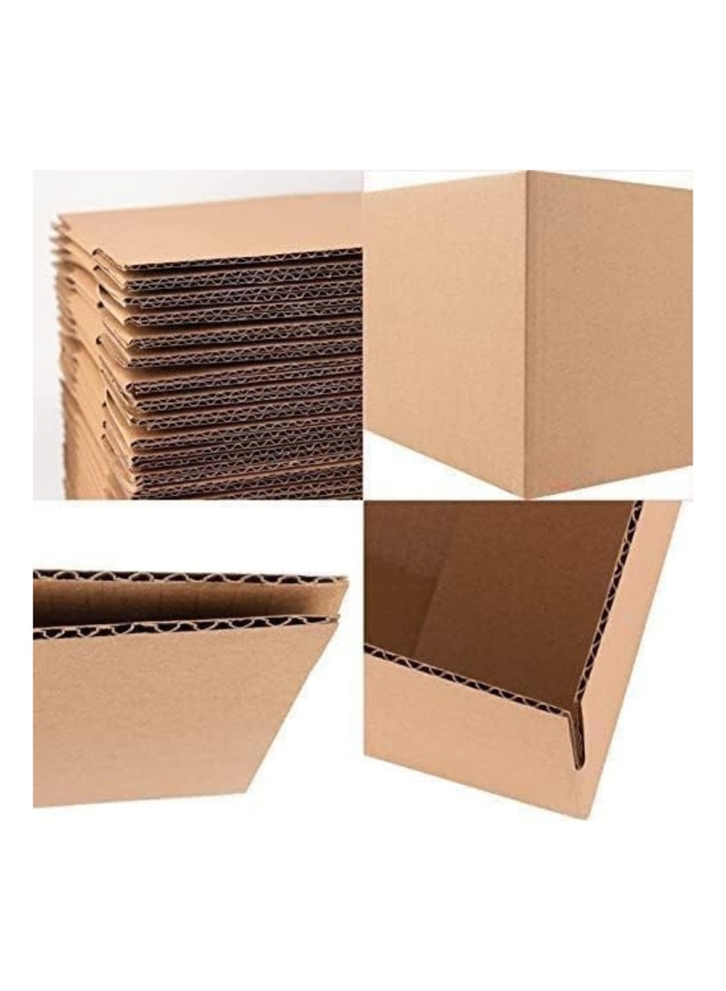 AMSUA Pack of 10 Brown Cardboard Moving Boxes 45x32x23cm, 3 Ply Corrugated Cartons, Recyclable Packaging Boxes for Shipping, Moving & Storage - Image 5