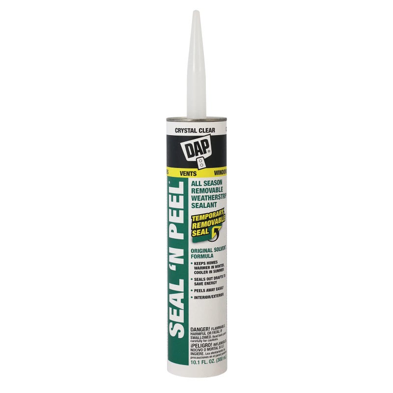 Dap 18354 Seal 'N Peel Removable Caulk, 10.1-Ounce - Image 1