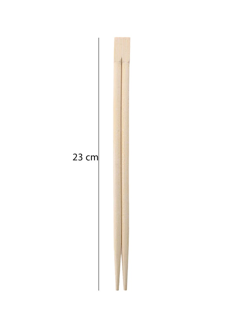 Ideal Pack Bamboo Chopsticks – 9 Inch (23 cm) | 100 Pairs | Individually Wrapped, Eco-Friendly, Premium Disposable Chopsticks for Restaurants, Home Dining, Takeout, and Catering - Image 5