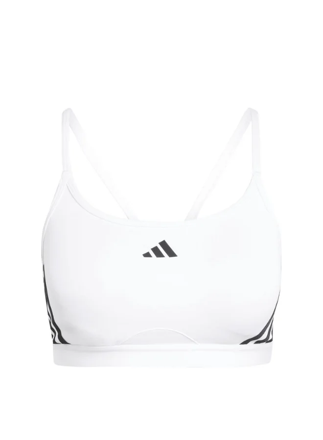 adidas adidas AERCT LS 3S BRA White Training BRA for Women - XS