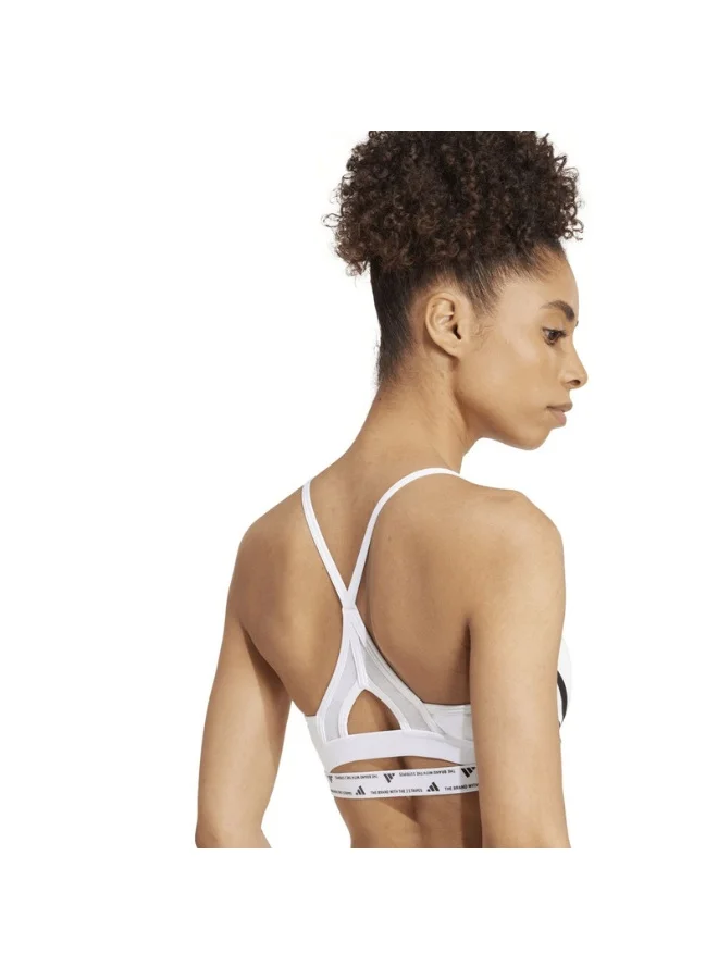 adidas adidas AERCT LS 3S BRA White Training BRA for Women - XS