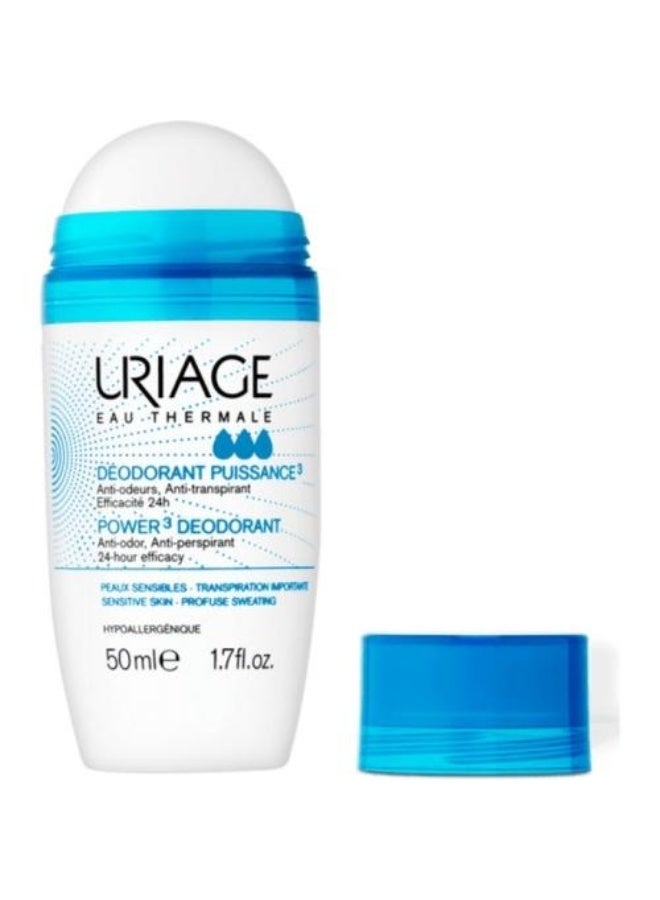 Uriage Deodorant Roll-On 50ml – Anti-Odor & Anti-Perspirant for Sensitive Skin, 24-Hour Protection - Image 3
