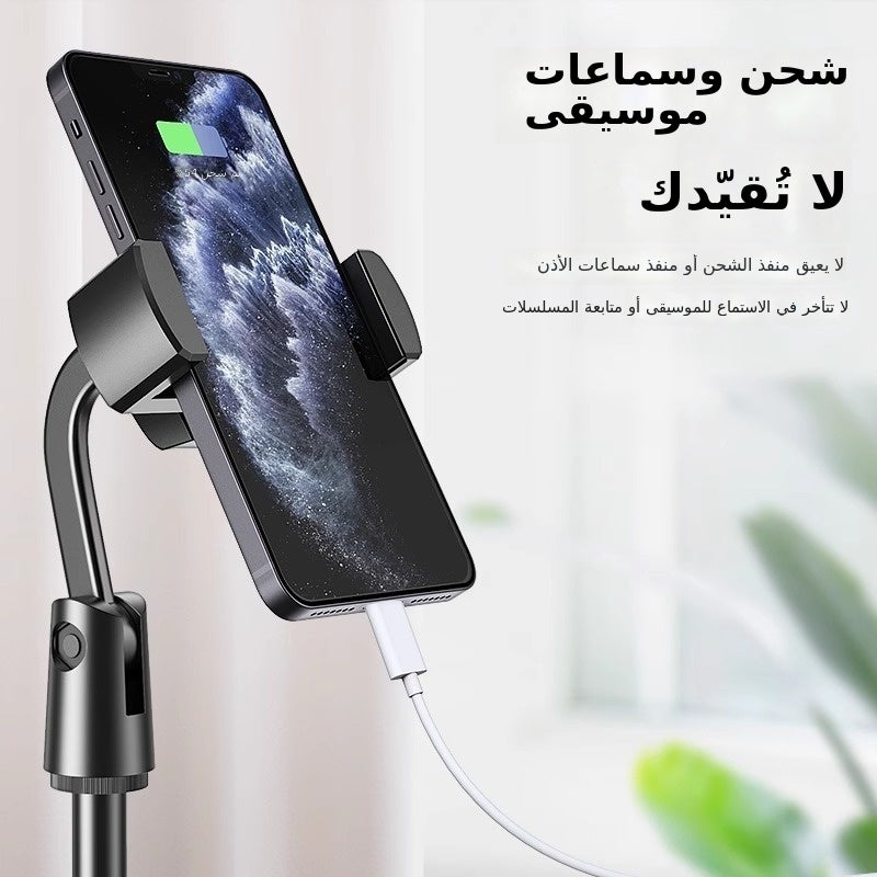 Adjustable Desktop Phone Stand with Weighted Base for Live Streaming and Video Recording - Image 2