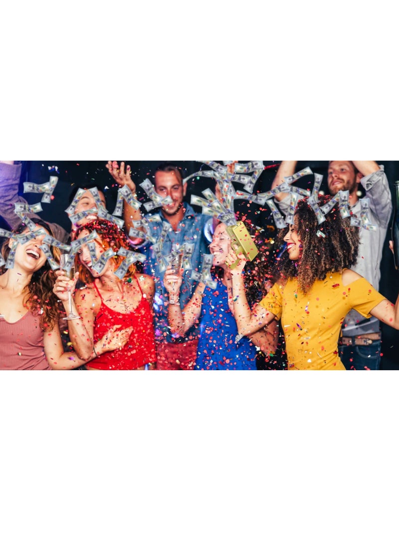 KASTWAVE Golden Money Shooter, Make it Rain/Spray Money Gun Paper Playing Toy, Super Money Gun Make it Rain Toy Gun, Handheld Spray Cash Gun for Game Movies Party Supplies  - Image 5