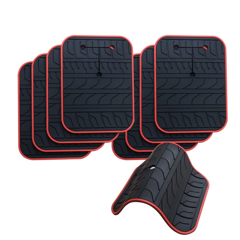 VRBFF Car Scratch Protector for Trunk Bike Rack, Anti-Scratch Anti-Collision Non-Slip Silicone Pads, Car Paint Protective Pads Car Tire Pattern Non-Slip, Bike Car Rack Accessories(8 Pack) - Image 1
