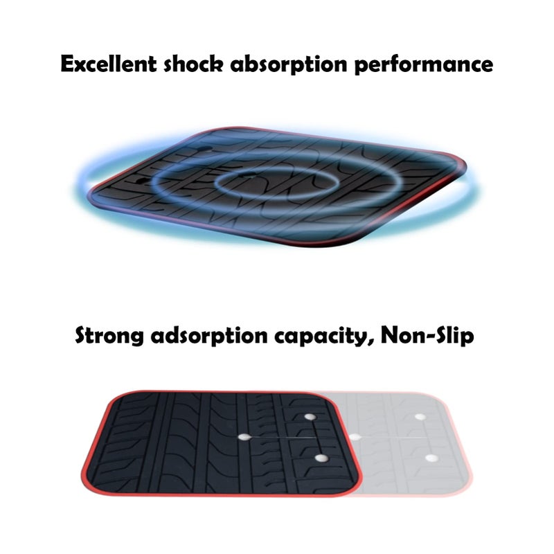 VRBFF Car Scratch Protector for Trunk Bike Rack, Anti-Scratch Anti-Collision Non-Slip Silicone Pads, Car Paint Protective Pads Car Tire Pattern Non-Slip, Bike Car Rack Accessories(8 Pack) - Image 5