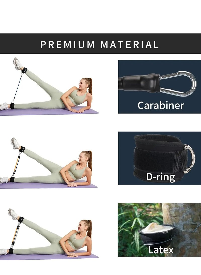 Generic 6-piece set ankle buckle fitness tension belt ankle buckle leg strength training hip lift beautiful legs resistance anklet  - Image 4