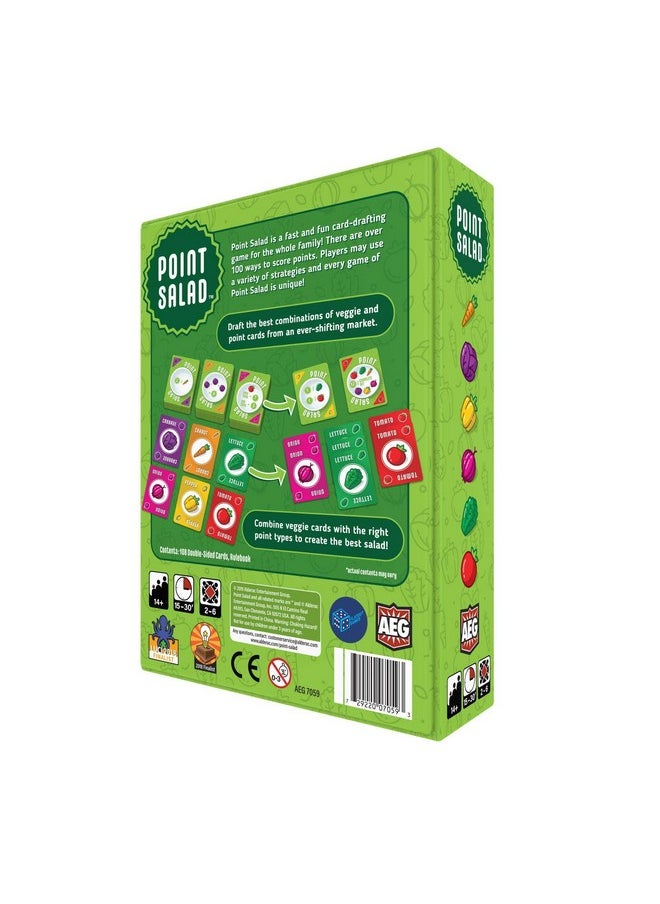 أيج & Flatout Games | Point Salad - لعبة رسم بطاقات حائزة على جوائز لجميع أفراد الأسرة | سهلة التعلم | سريعة اللعب | من 2 إلى 6 لاعبين | من سن 10 سنوات فما فوق  - Image 2