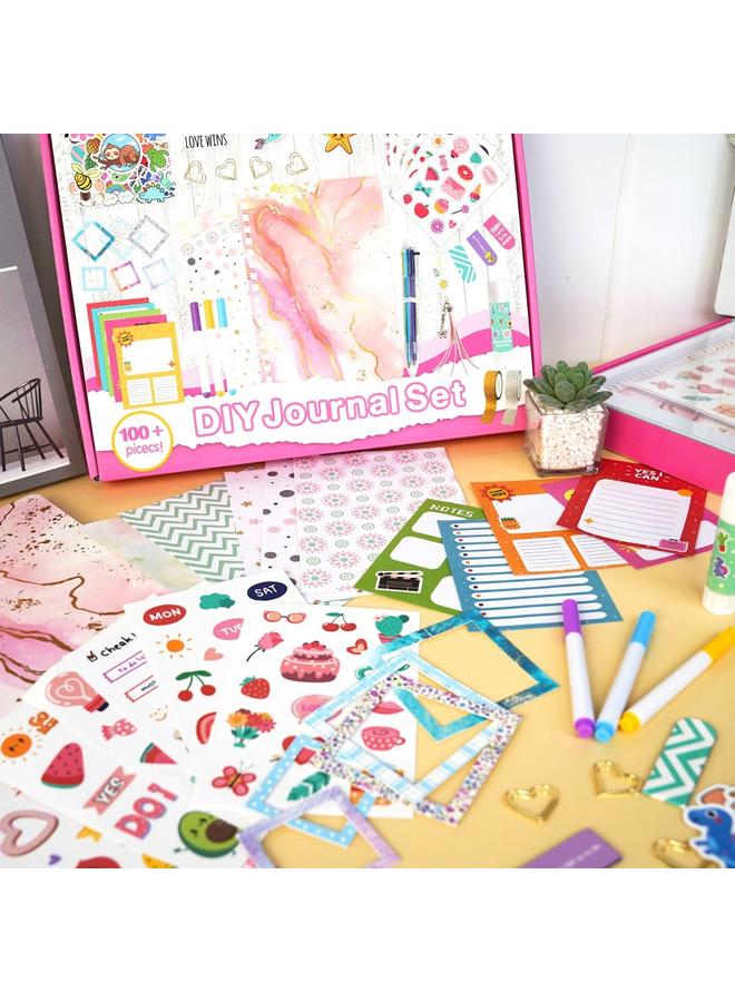 Bluejw Cross-border New Products Children's Notebook Suit Stickers Girls Teenagers Birthday Gift Journal Scrapbook Hand Account - Image 3