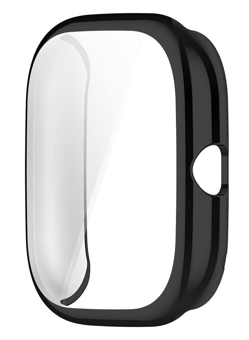 جراب حماية متوافق مع ساعة امازفيت GTS 4 ميني (غير متوافق مع GTS 4)، جراب بولي يوريثين ناعم ومقاوم للحرارة بتصميم رفيع وممتص للصدمات  (لون اسود) - Image 2