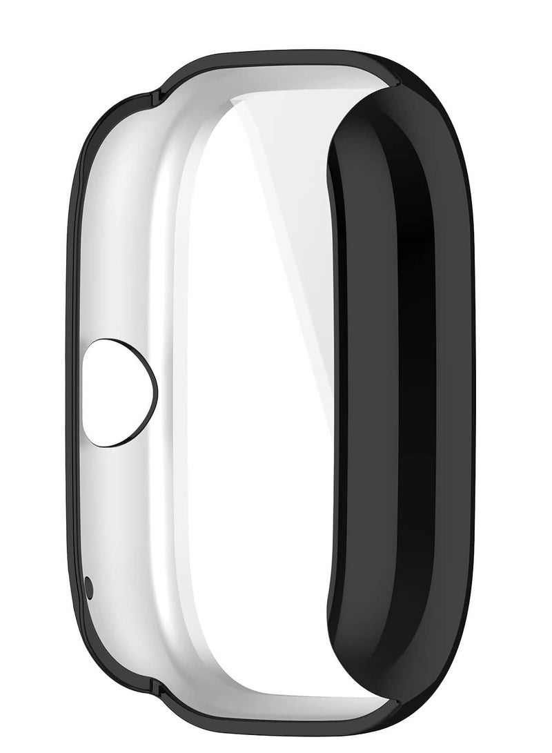 جراب حماية متوافق مع ساعة امازفيت GTS 4 ميني (غير متوافق مع GTS 4)، جراب بولي يوريثين ناعم ومقاوم للحرارة بتصميم رفيع وممتص للصدمات  (لون اسود) - Image 3