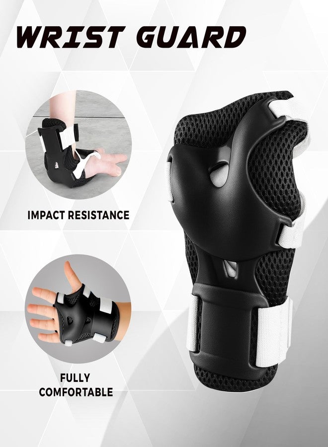 جاسبو مجموعة زلاجات JASPO Sparkle 2.0 القابلة للتعديل للأطفال والشباب، محامل ABEC-7، حذاء صلب، إطار من الألومنيوم، عجلات PU 85A مقاس 70 مم، تتضمن معدات السلامة (أبيض/أسود، مقاس L (من 23 إلى 26 سم)) - Image 3