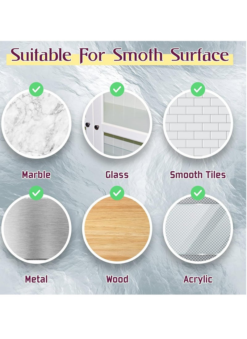 Oasisgalore 10 Pcs Ceiling Hooks, Self-Adhesive Stainless Steel Eye Hooks, Waterproof Seamless Wall Hooks (10lb Max).  - Image 4