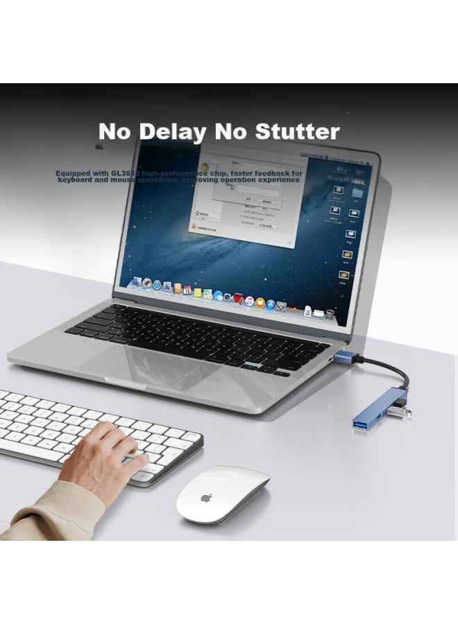 Ult-unite Youlao Te Type-c To Usb 3.0 Hub, High-speed 4-port Hub, Laptop Hub, U-disk Data Transfer, Mouse And Keyboard Adapter - Image 4