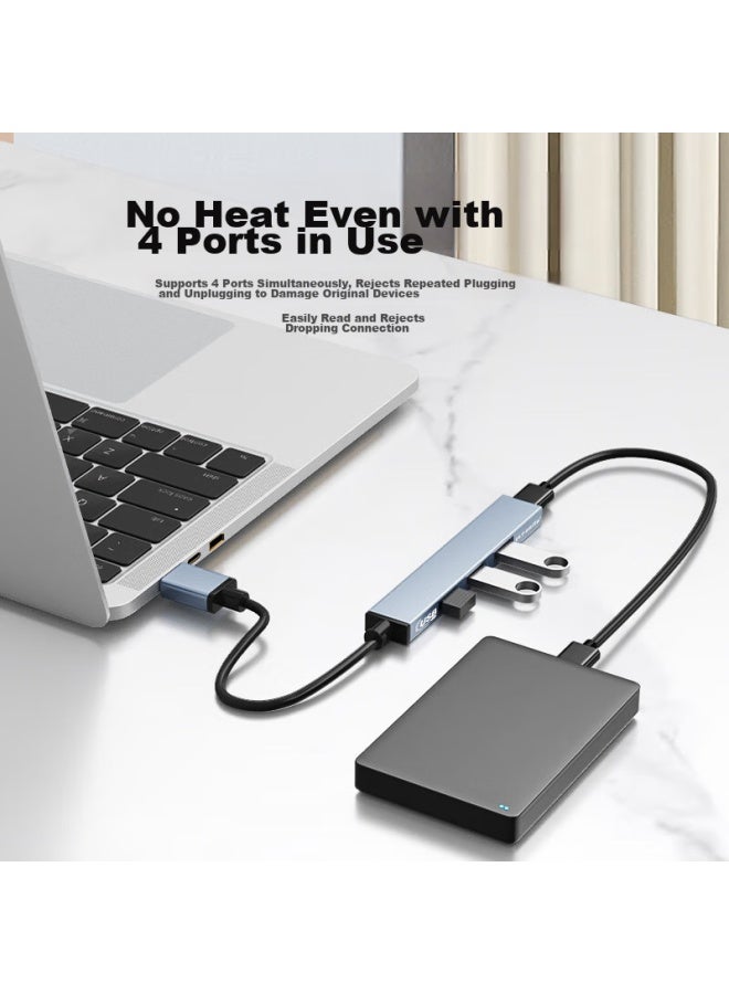 Ult-unite Youlao Te Type-c To Usb 3.0 Hub, High-speed 4-port Hub, Laptop Hub, U-disk Data Transfer, Mouse And Keyboard Adapter - Image 5