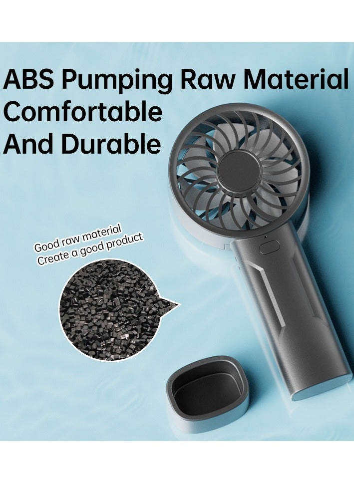 BEILINGDUN Portable Handheld Fan - 50℃ Heat Resistance - Ultra - Quiet, Mini Fan Rechargeable,Adjustable 5-speed Personal Fan Perfect for Picnics & Outdoor Activities, Ramadan Gift for Kids and Women(Black) - Image 2