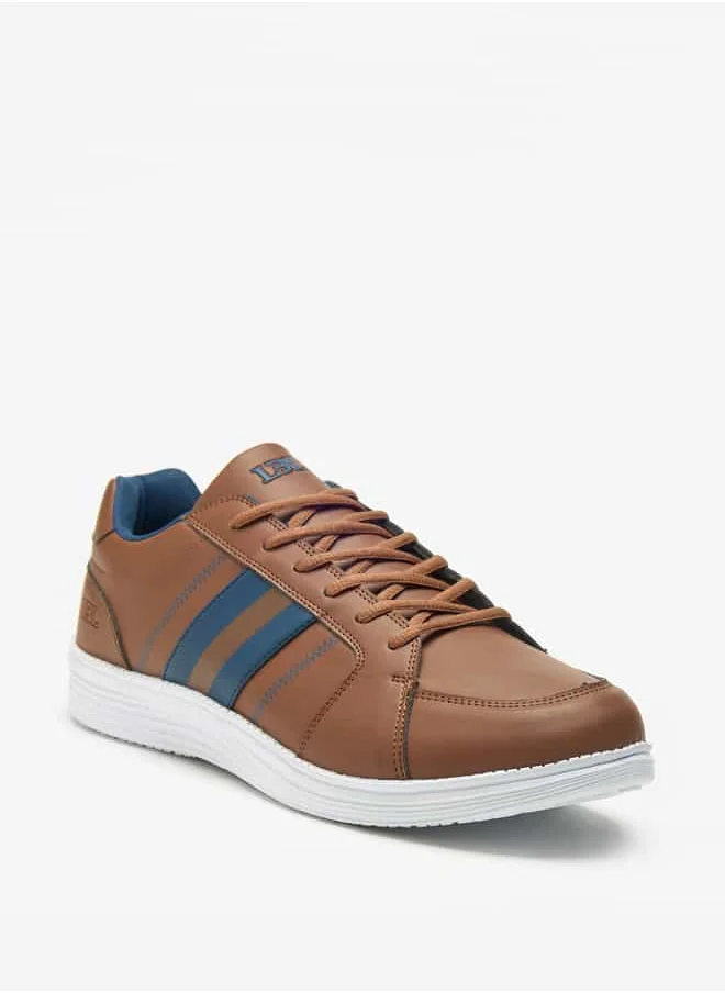 ال بي ال من شو اكسبرس Men Stripe Detail Lace-Up Low Ankle Sneakers