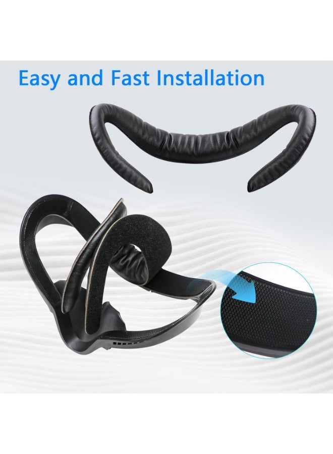 Compatible with Oculus Quest 2 Face Bracket Replacement,VR PU Leather Face Pad Protective for Meta Quest 2,Sweat-Proof Comfortable Face Cover Cushion VR Accessories - Image 4