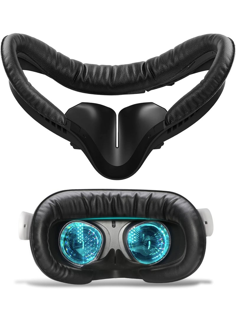 Compatible with Oculus Quest 2 Face Bracket Replacement,VR PU Leather Face Pad Protective for Meta Quest 2,Sweat-Proof Comfortable Face Cover Cushion VR Accessories - Image 1