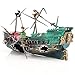 SLOCME Aquarium Shipwreck Decorations  Air Bubbler Sunken Ship Ornament Fish Tank Air Action Aerating Decorations - Image 2