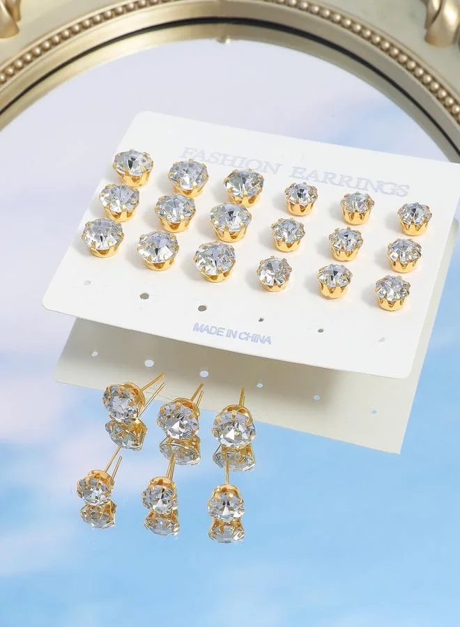تايك تو Take Two Set of 12 - Embellished Earrings