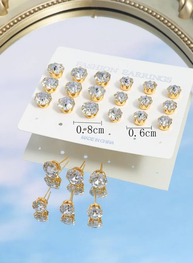 تايك تو Take Two Set of 12 - Embellished Earrings