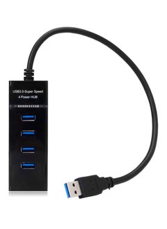 نيبمينينت مقبس USB 3.0 بأربعة منافذ TS-HUB01 متعدد الوظائف 480 جيجابايت في الثانية أسود 