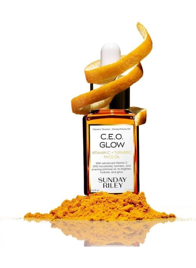 Sunday Riley C.E.O. Glow Vitamin C & Turmeric Face Oil, 0.5 Fl Oz - Image 4