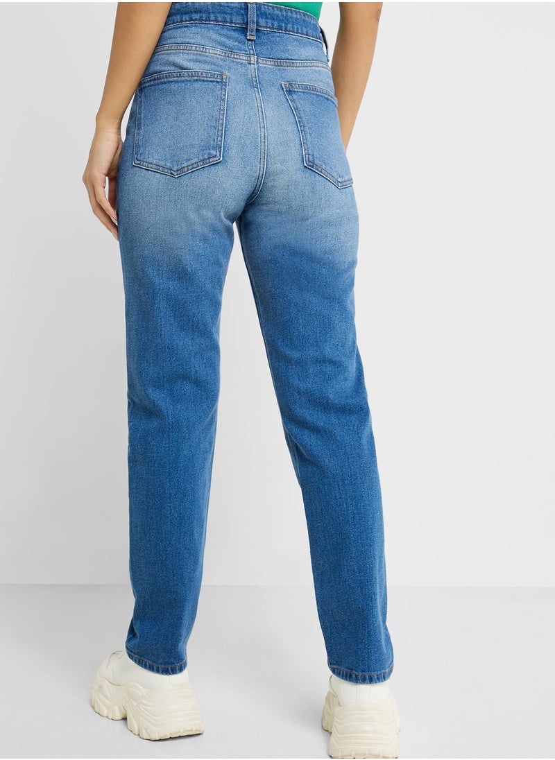 Ginger - High Waist Slim Fit Jeans - Image 1