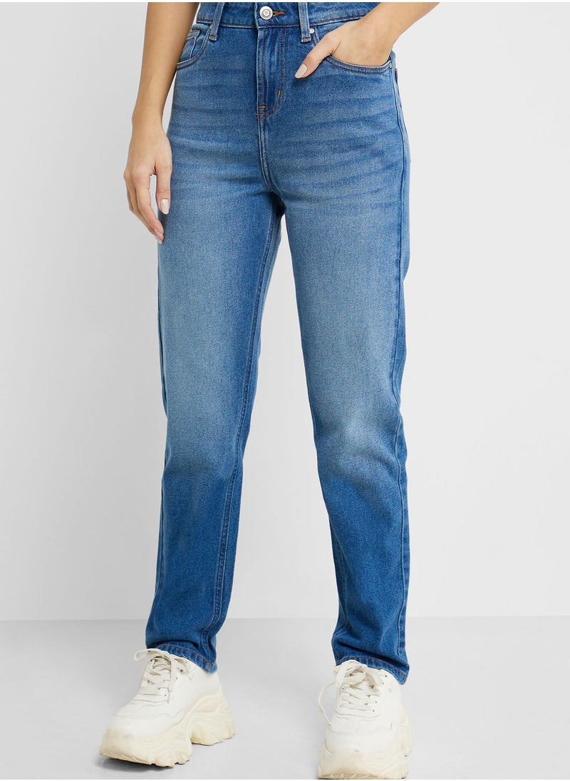 Ginger - High Waist Slim Fit Jeans - Image 1