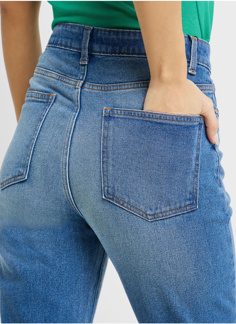 Ginger - High Waist Slim Fit Jeans - Image 1