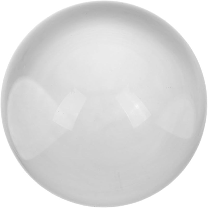 White Crystal Ball Glass Sphere Feng Shui Meditation Home Office Decor - Image 1