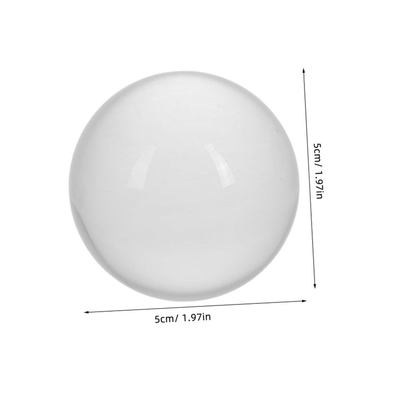 White Crystal Ball Glass Sphere Feng Shui Meditation Home Office Decor - Image 3