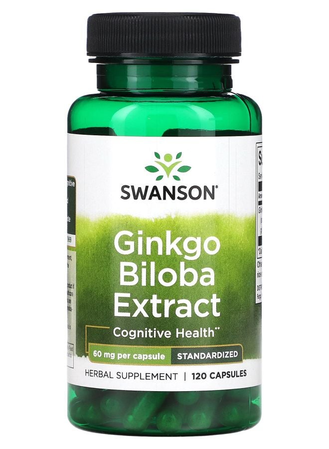 SWANSON Ginkgo Biloba Extract 60 mg 120 Capsules