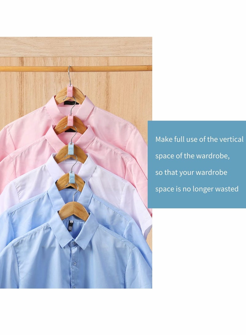 KASTWAVE Hanger Hooks Connecter, Thicken, Load 20 Pounds, Cascading Clothes for Heavy Duty Space Saving Connection Hooks (100Pcs) - Image 2