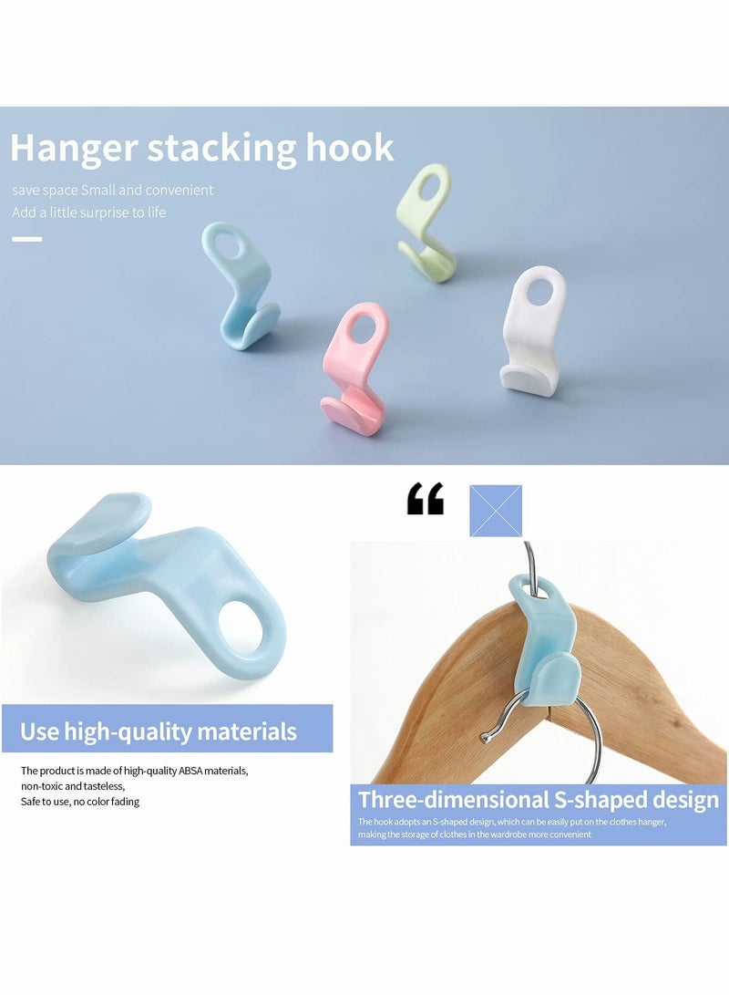 KASTWAVE Hanger Hooks Connecter, Thicken, Load 20 Pounds, Cascading Clothes for Heavy Duty Space Saving Connection Hooks (100Pcs) - Image 4