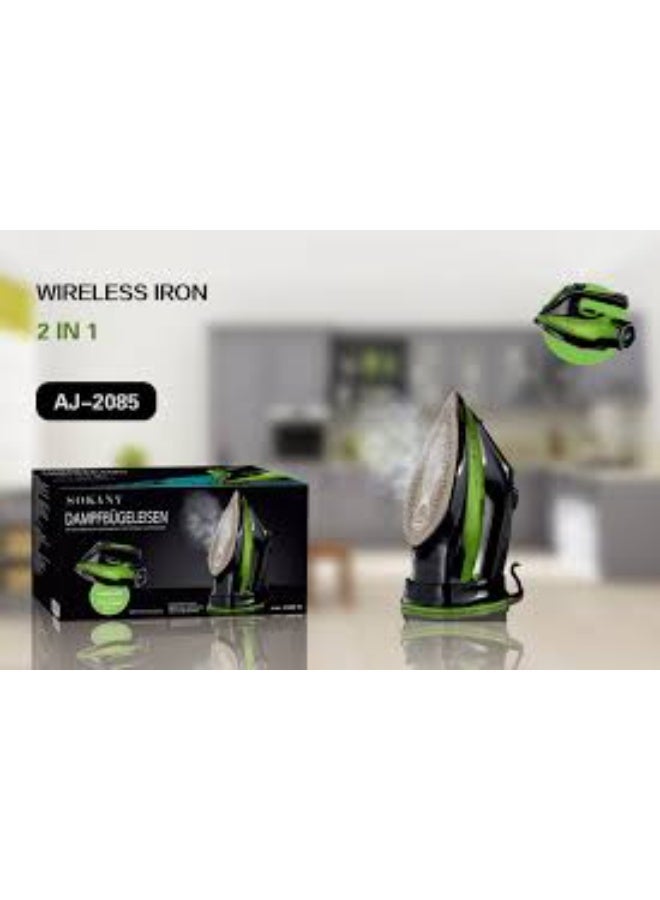 سوكاني جهاز كي بالبخار كهربائي مع قاعدة بقدرة 2400 وات AJ-2085 أخضر - Image 1