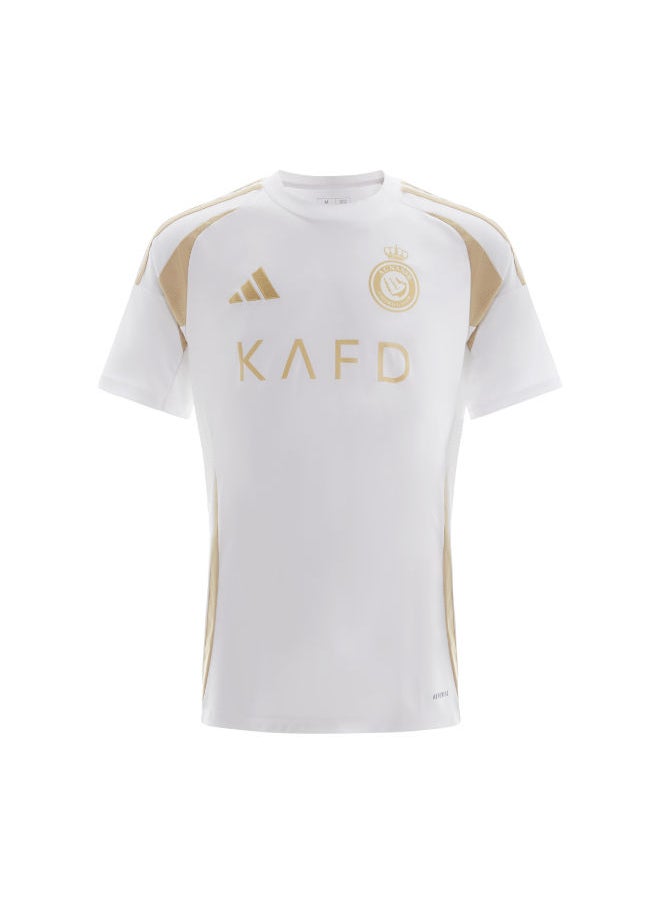 اديداس تيشرت النصر الطقم الثالث - ابيض وذهبي  - Image 1
