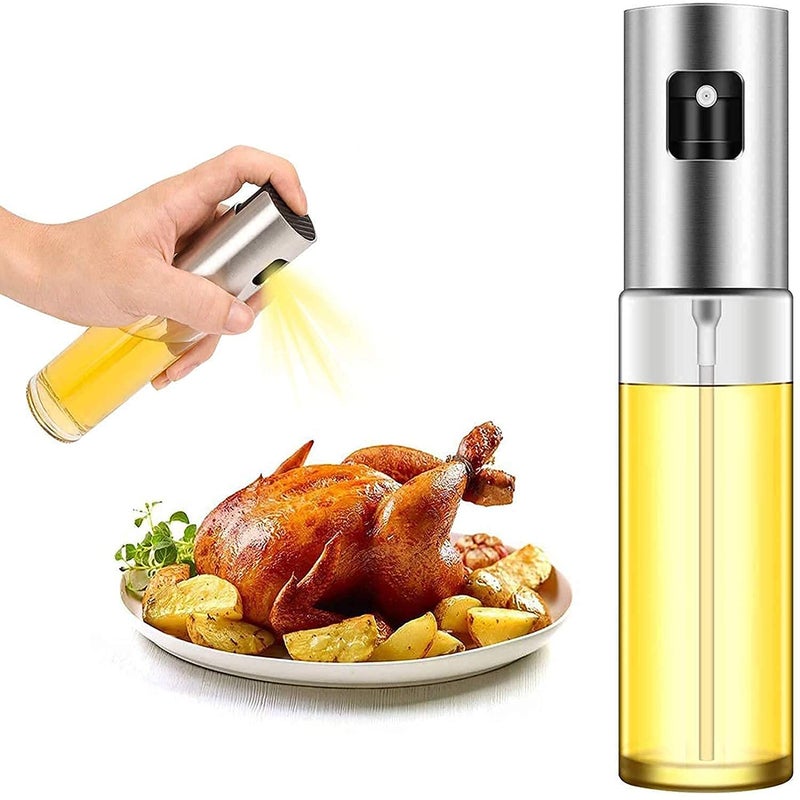 KIDINGTON Oil Sprayer for Cooking Spray Bottle Versatile Glass for Cooking Vinegar Bottle Oil Dispenser with Silicone Oil Brush or Spatula Best for Cooking Salad BBQ Kitchen Baking Roasting - Image 5