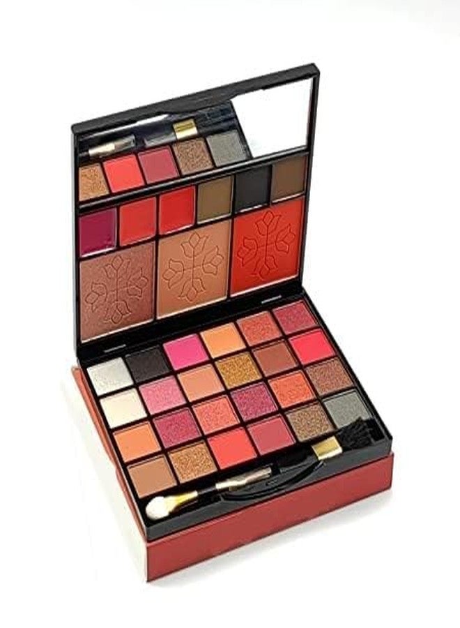 PROTYA All In One Makeup Kit - Eyeshadow With Brush, Contour, Highlighter, Lip Colors, Eyebrow Powder, Blusher Pack Of 33 - Image 1
